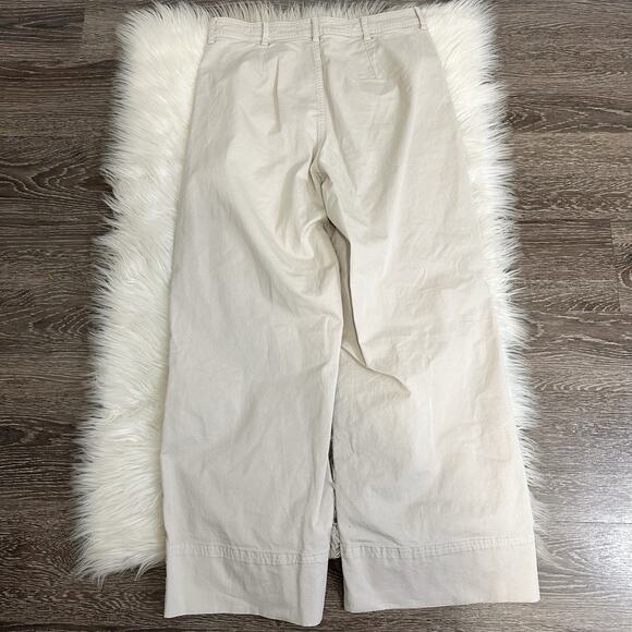 Everlane Womens Wide Leg Khaki Pants Size 6 Work Office Casual - Picture 2 of 4